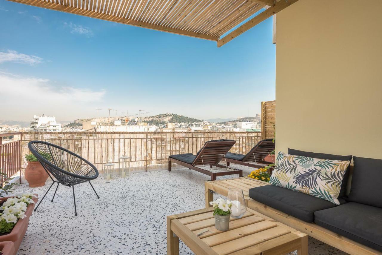 Acropolis View Under The Stars! Apartment Athens Ngoại thất bức ảnh