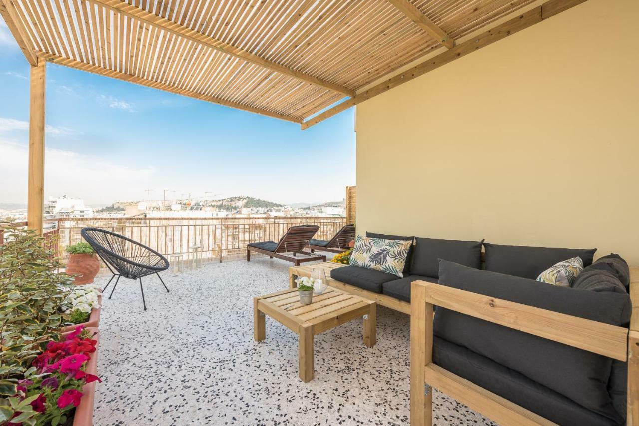 Acropolis View Under The Stars! Apartment Athens Ngoại thất bức ảnh