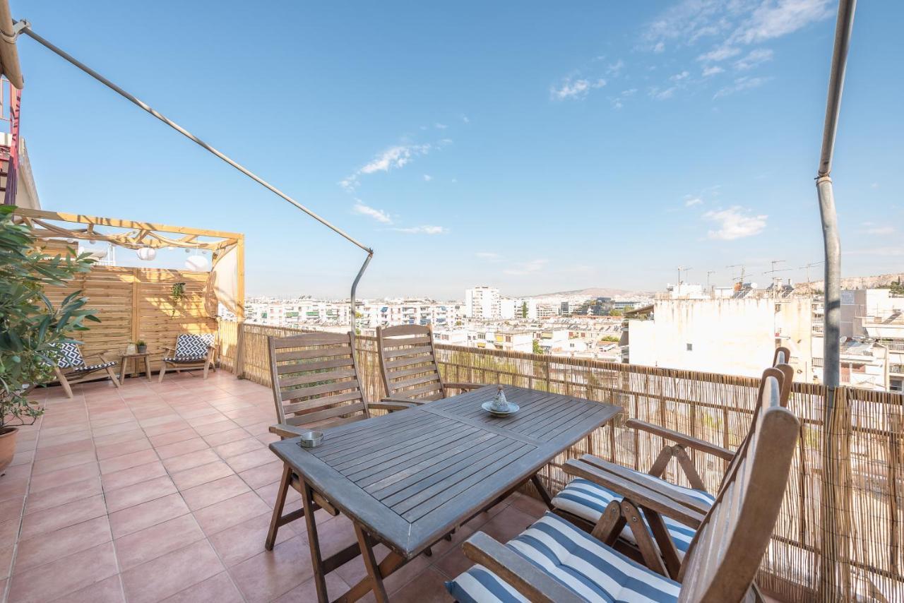 Acropolis View Under The Stars! Apartment Athens Ngoại thất bức ảnh